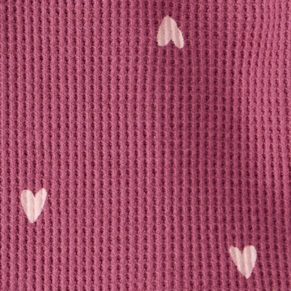 NWT Carter's Baby 3-piece Pink with Hearts Jacket Set Size 6M - Picture 2 of 4